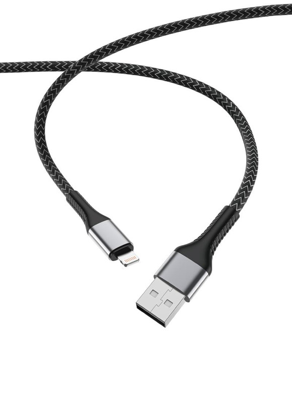 کابل لایتنینگ پاوربانکی کنفی USB به Lightning 30cm - یو اس بی به لایتنینگ