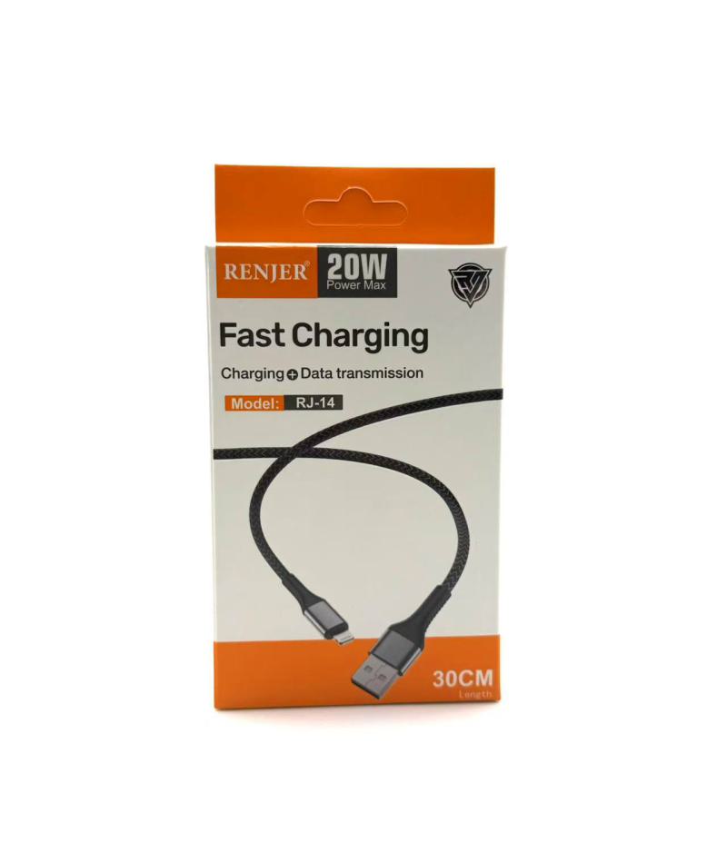 کابل لایتنینگ پاوربانکی کنفی USB به Lightning 30cm - یو اس بی به لایتنینگ