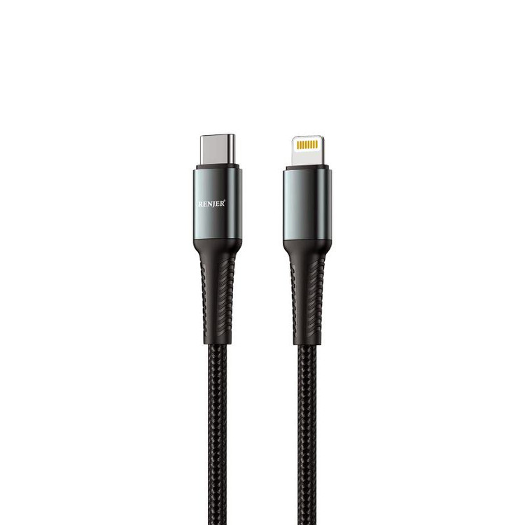 کابل کنفی USB به Lightning فست شارژ طول 1 متر fast charge