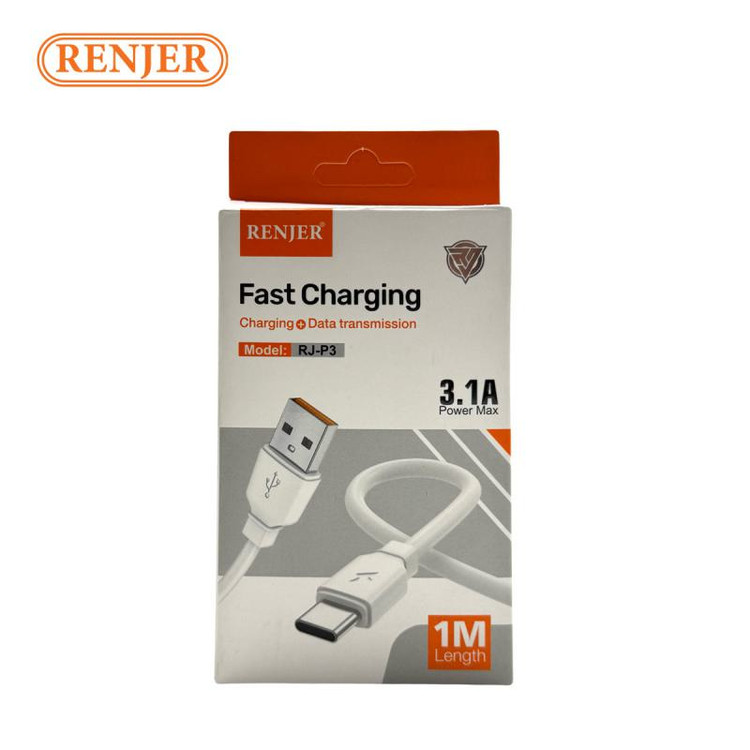 کابل USB به LIGHTENING طول 1 متر fast charge فست شارژ لایتنینگ به یو اس بی